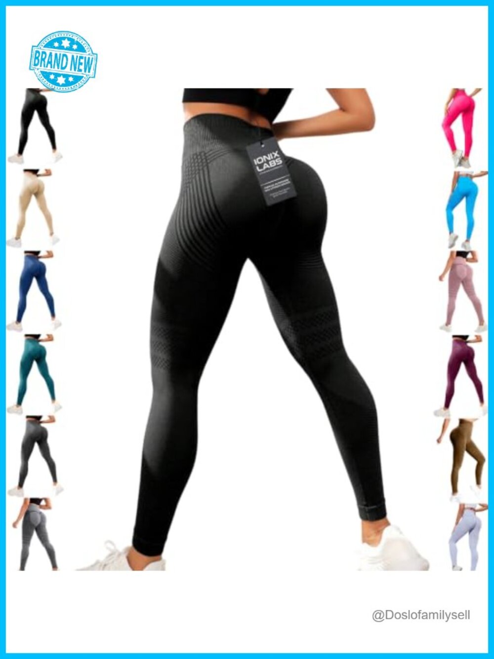 3D Compression High Waisted Butt Lifting Workout Leggings